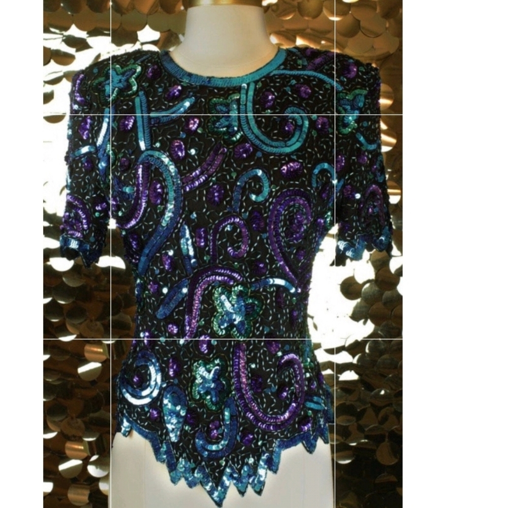 Multicoloured Sequins Blouse - image 1